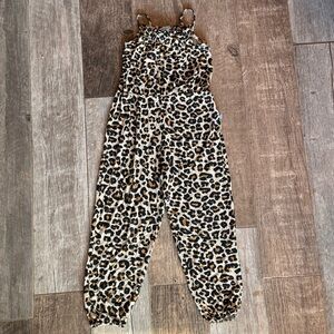 Posh Peanut Girls 6T Leopard Print Bamboo Romper